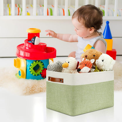 DULLEMELO Fabric Storage Bins for Laundry, Home, Foldable Storage Baskets for Shelves, Toys