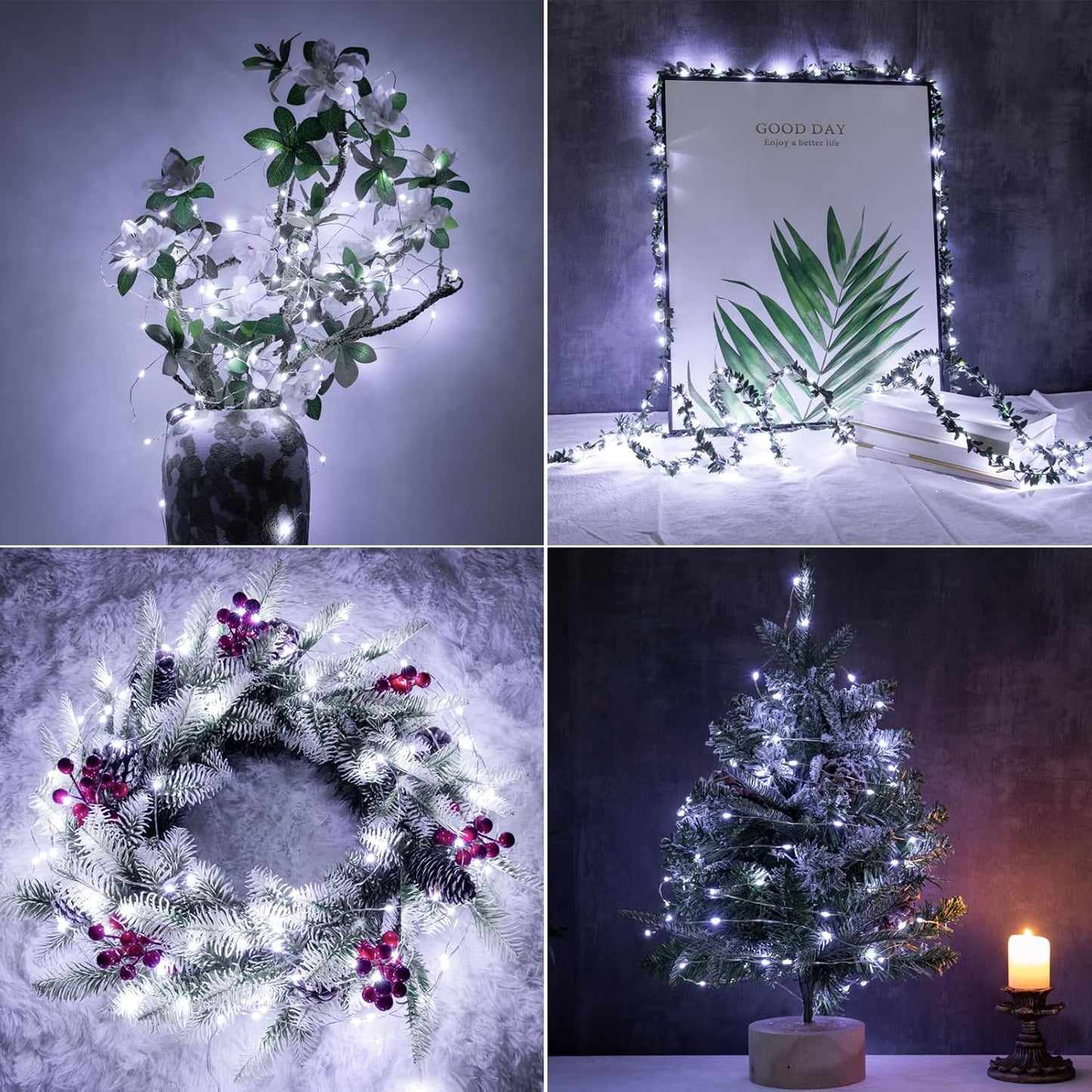 Solar String Lights for Outside,100FT 300 LEDs Solar Fairy Lights,Waterproof 8 Modes Button Outdoor