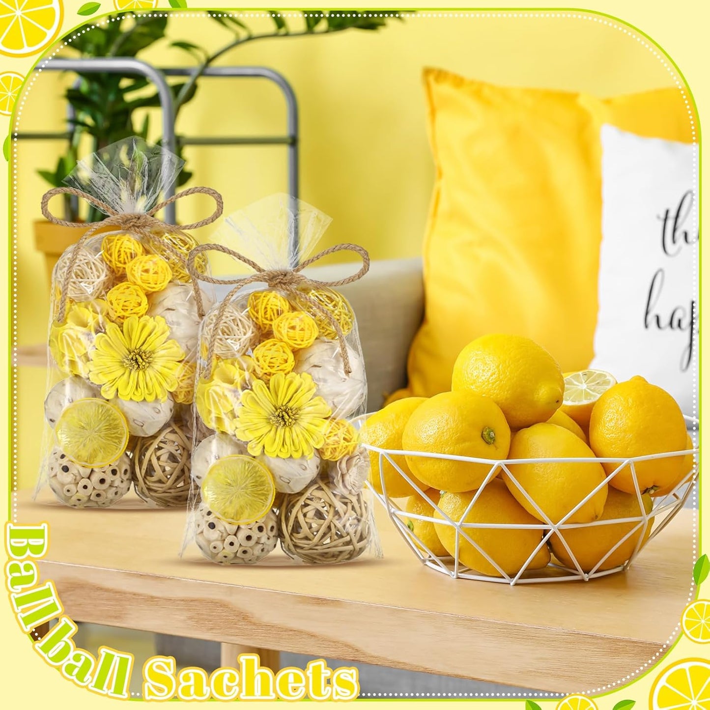 Riceshoot 2 Pack Decorative Balls Potpourri Bowl Filler Decor Natural Vase Bowl Filler Assorted