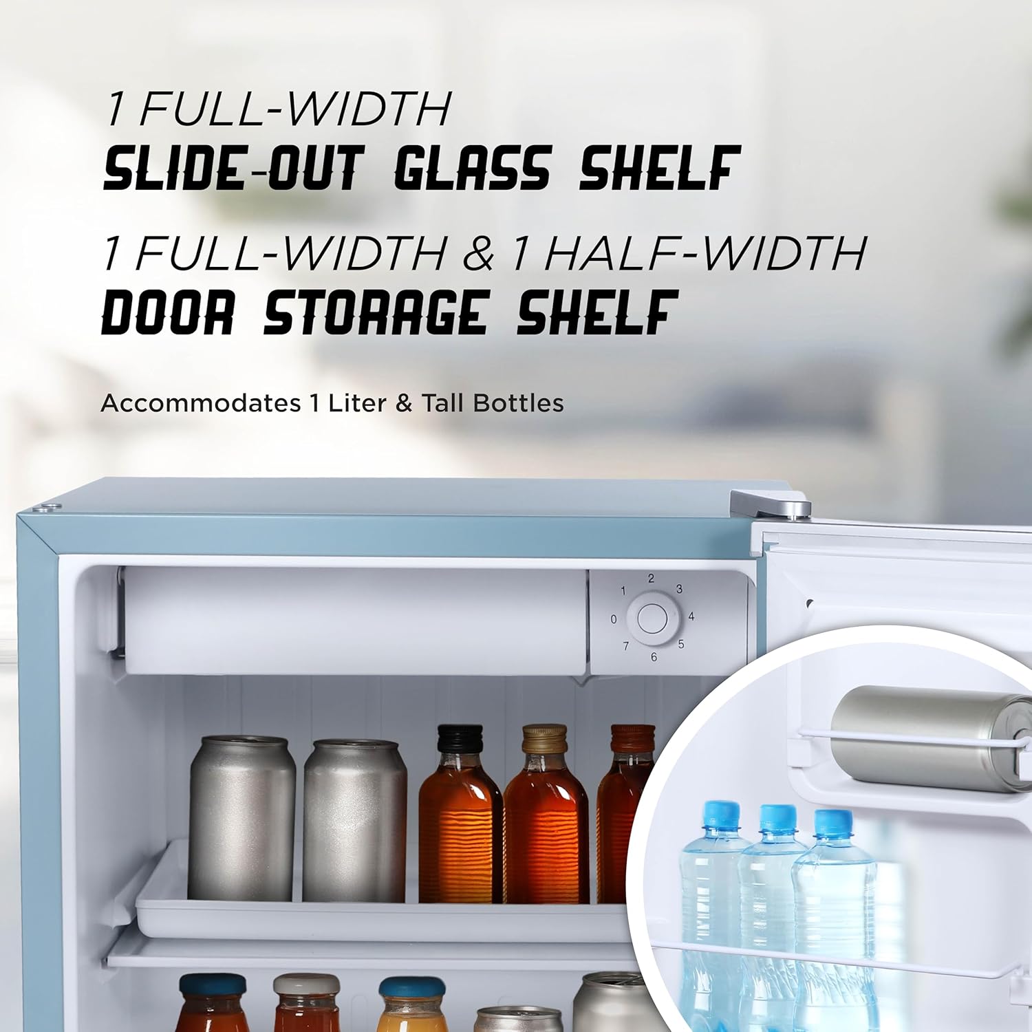 IBCR17SLT Compact, Energy Star Certified Small, Single Door Mini Fridge with Freezer Refrigerator