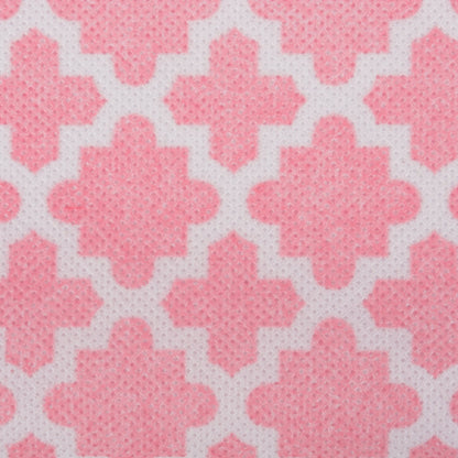 DII Non Woven Polyester Storage Bin, Lattice, Pink Sorbet, Small Set of 4