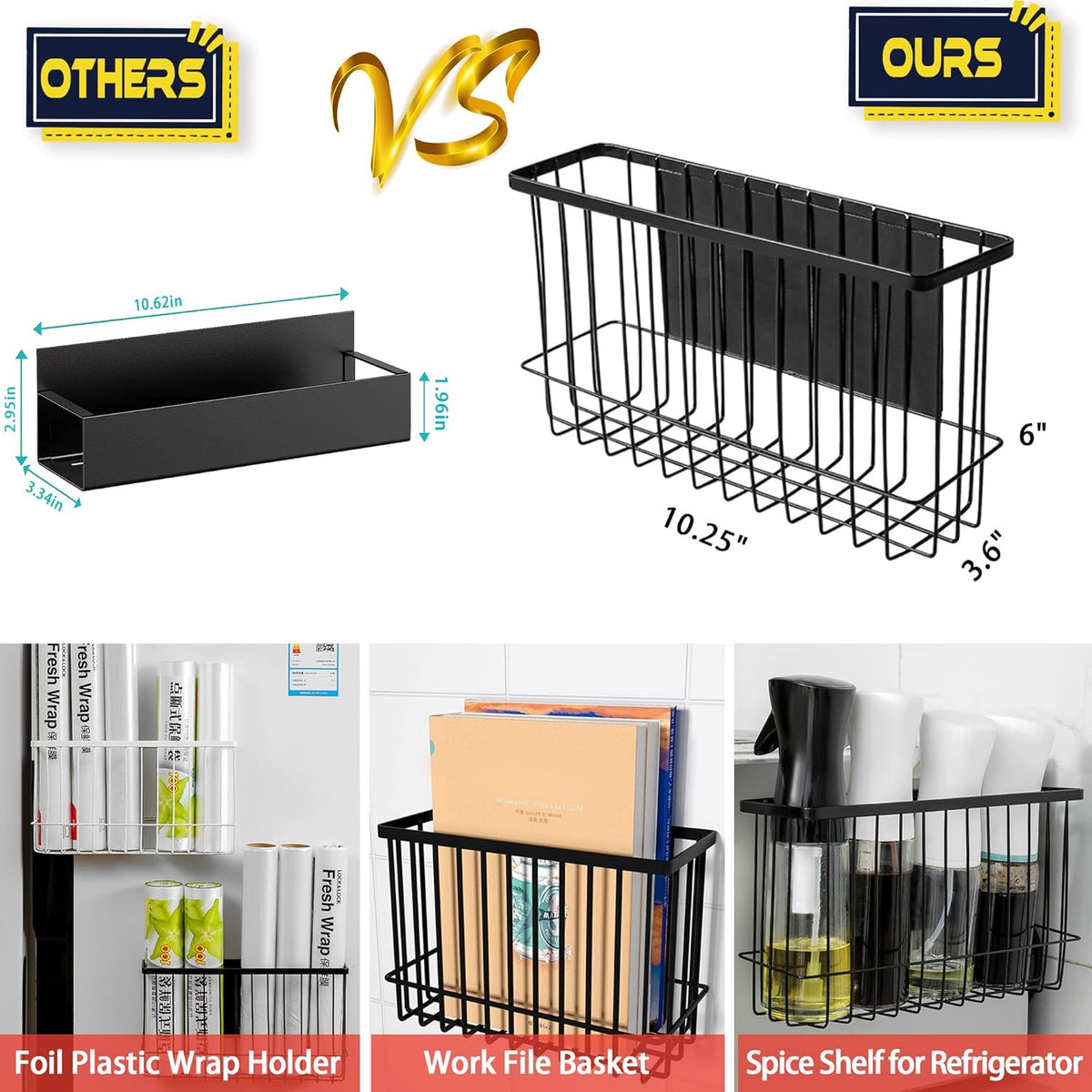 Magnetic Basket Fridge Lint Bin Dryer Ball Holder Laundry Room Organization Home Storage for Class