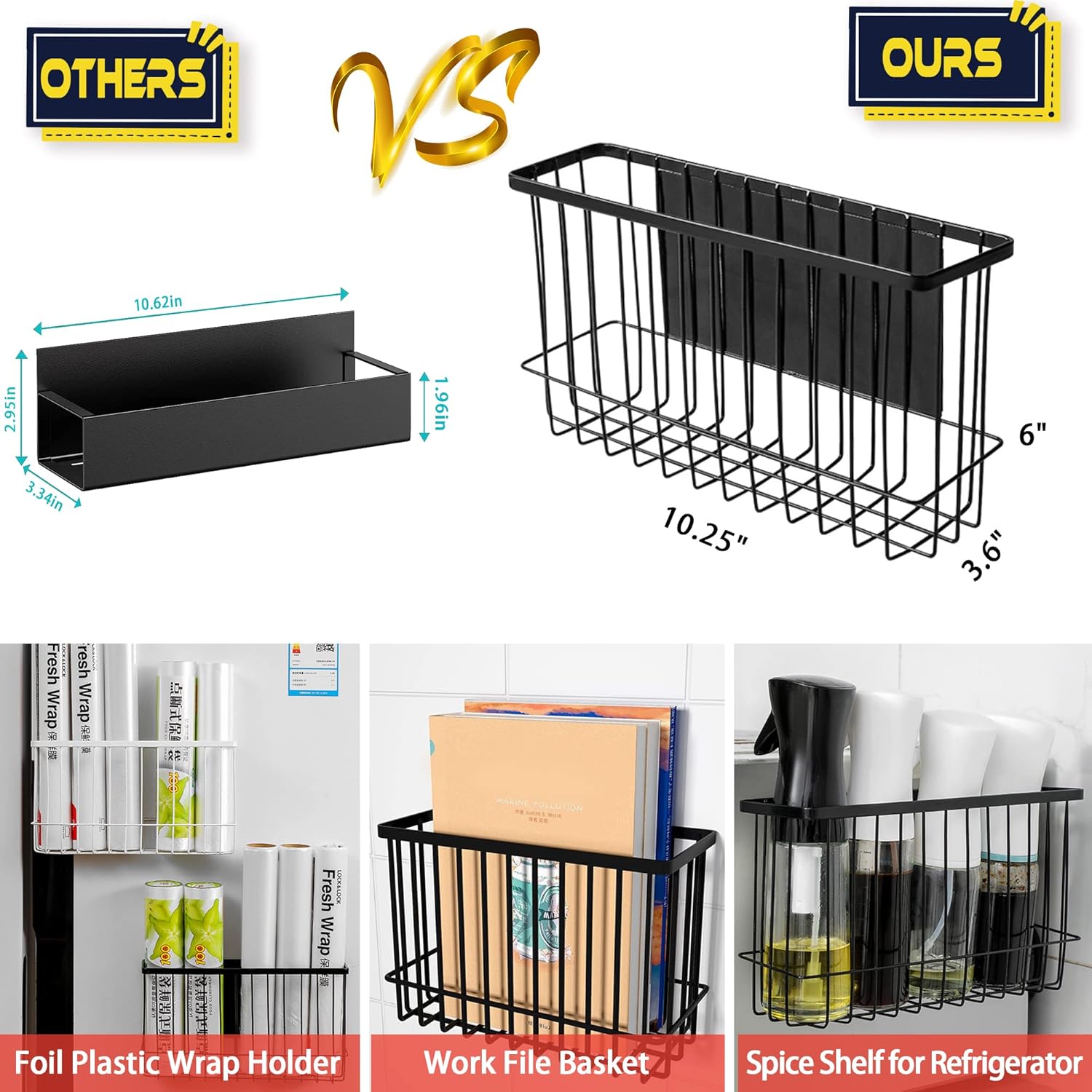 Magnetic Basket Fridge Lint Bin Dryer Ball Holder Laundry Room Organization Home Storage for Class