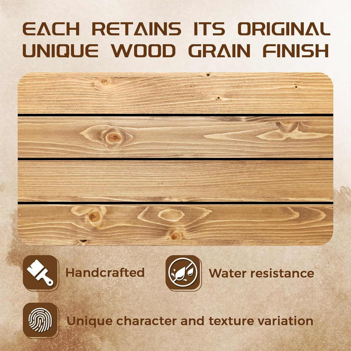 72x7x3 Fireplace Mantel - Solid Rustic Wood - Wall Mounted Floating Shelf with Invisible Heavy Duty