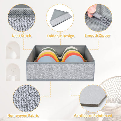 DIMJ Drawer Organizer Clothes 15 Pack - Foldable Baby Organizers and Storage & Dresser Organizer