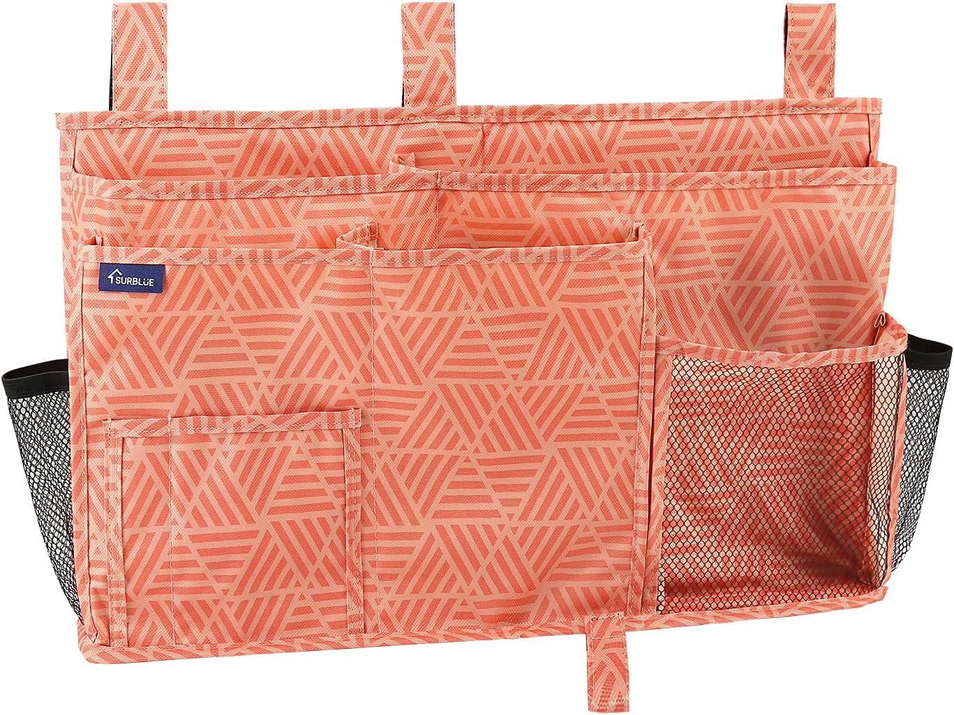 Surblue Bedside Caddy Hanging Organizer Storage Bag Pocket for Bunk, Hospital, College Dorm Rooms