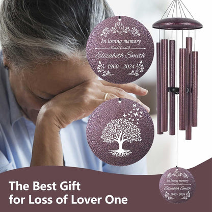 ASTARIN Memorial Wind Chimes Personalized, Bereavement Condolence Gifts for Loss of Mother Husband