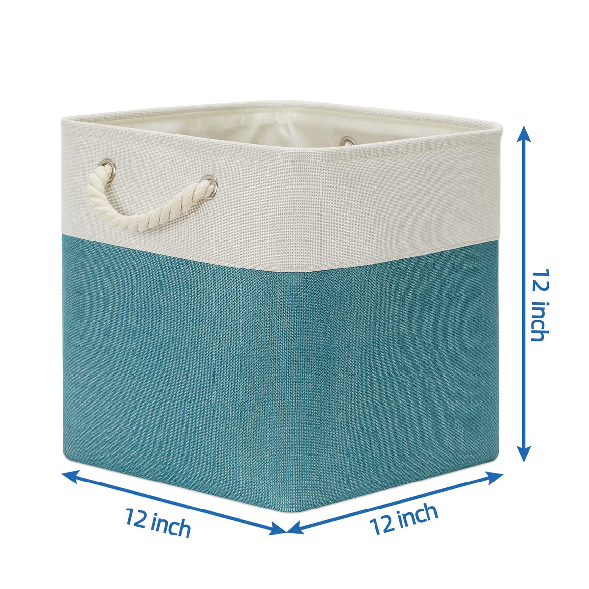 Temary Cubes Storage Baskets 12 Inch Cube Storage Bins for Shelf, Fabric Storage Cubes for Gift