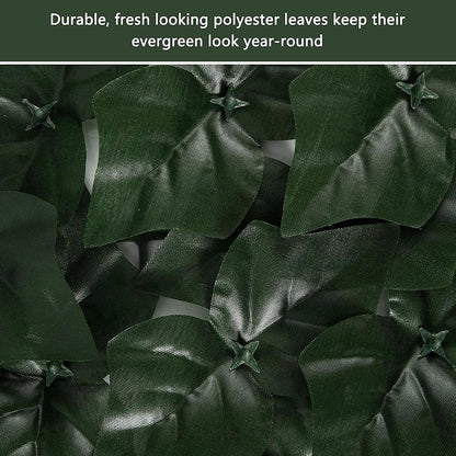 Faux Ivy Privacy Fence Screen Outdoor Expandable Artificial Greenery Roll Fake Hedge Wall Patio