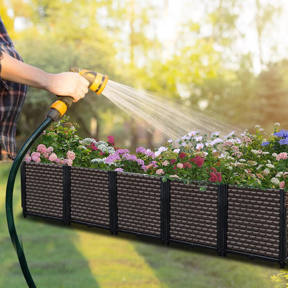 Large Planters for Outdoor Plants - Deepened 20" H, Raised Beds for Gardening Self Watering