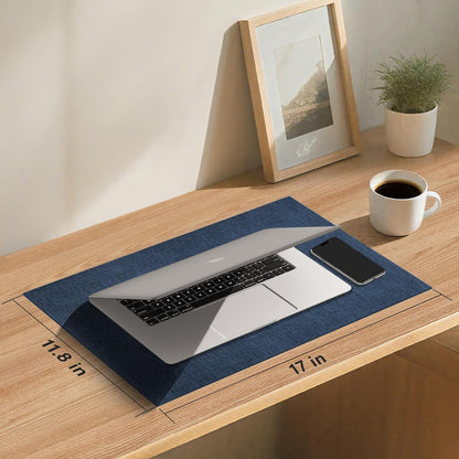 DOLOPL Placemats Set of 6, Reversible Wipeable & Heat Resistant Place Mats, Modern Faux Leather