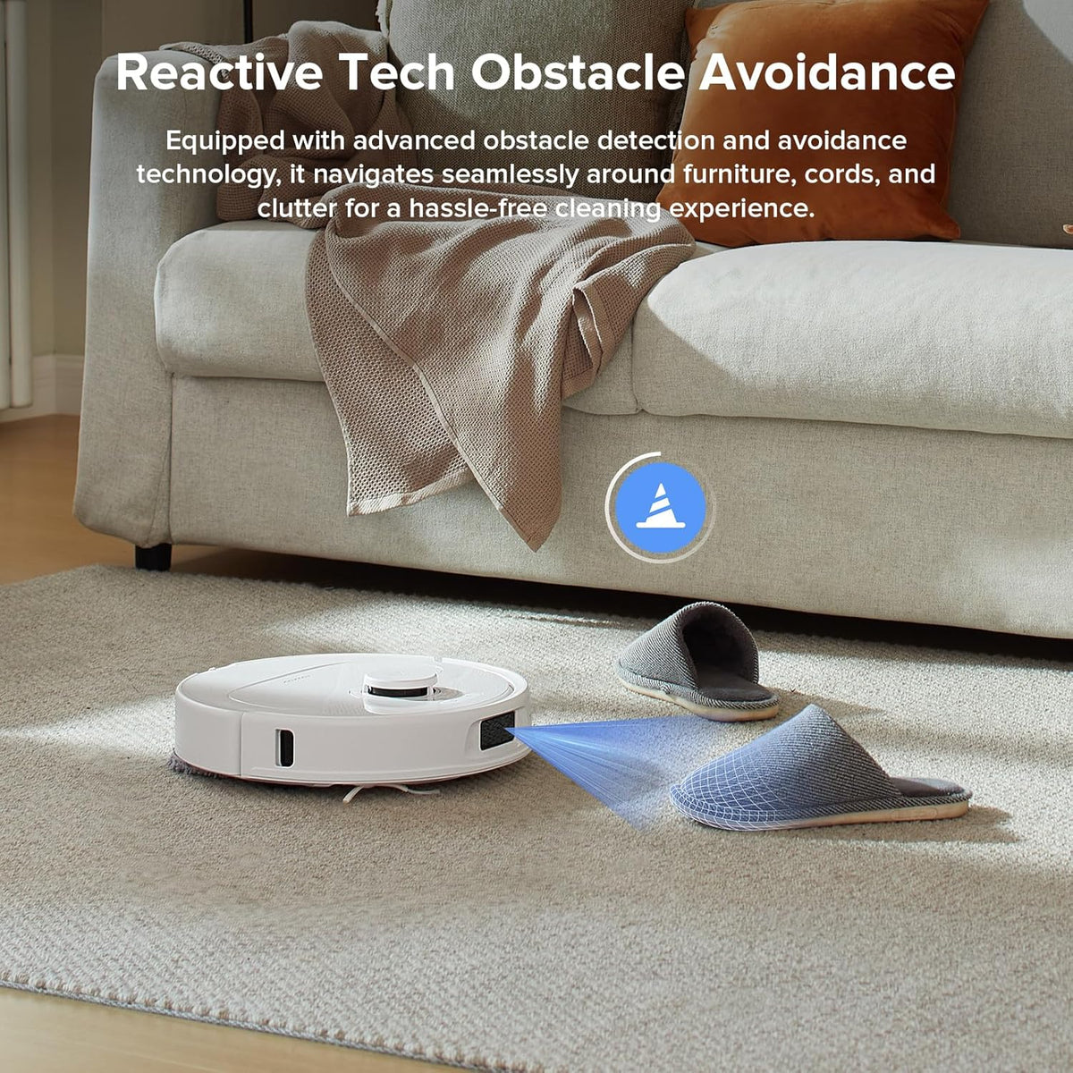 roborock Qrevo Series Robot Vacuum and Mop, 8000Pa Suction, Upgraded from Qrevo S, Anti-Tangle