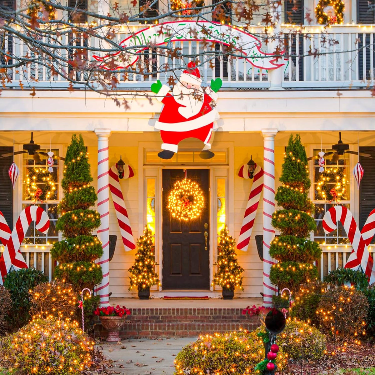 262FT 800 LED Christmas Lights, Plug in Warm White Christmas Tree Lights Outdoor with Timer and 8