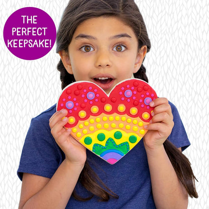 Creative Roots Mosaic Heart Stepping Stone, Includes 7-Inch Ceramic Stepping Stone & 6 Vibrant