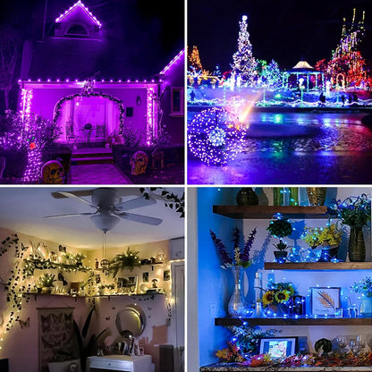 39Ft 120 LED Fairy Lights Battery Operated, RGB Color Changing String Light with Remote and Timer