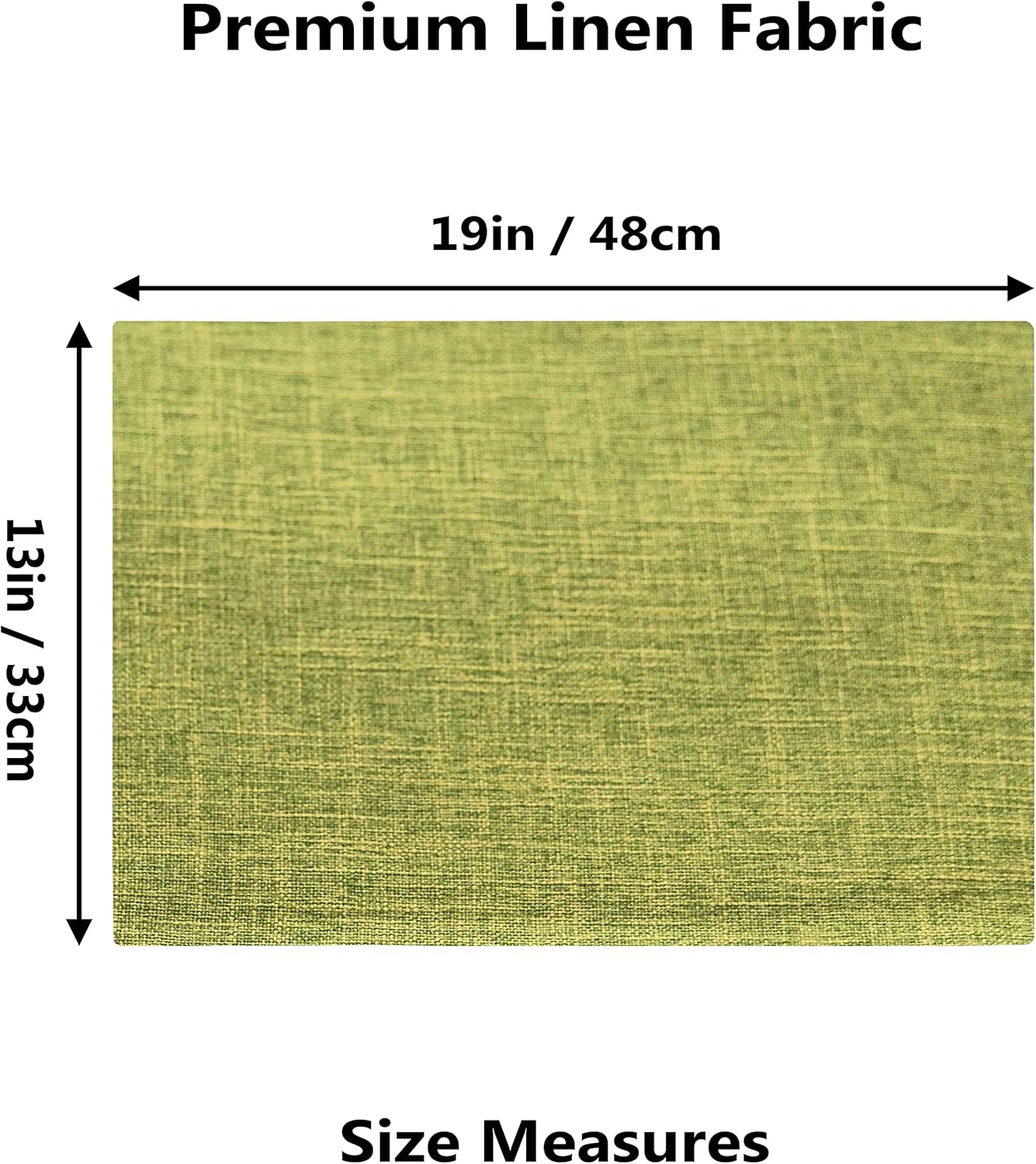 Home Brilliant Green Placemats Set of 8 Washable Place Mats Linen Placemats Heat Resistant Table