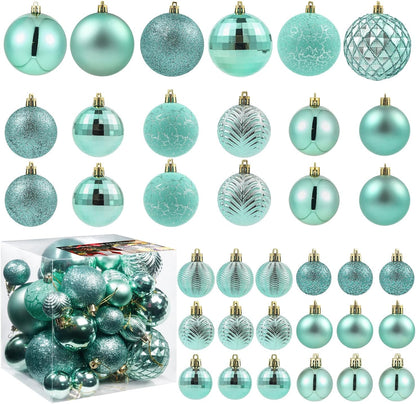 LANGXUN 36pcs Peacock Christmas Tree Decorations Balls, Bolas De Navidad, 2025 Christmas Decor