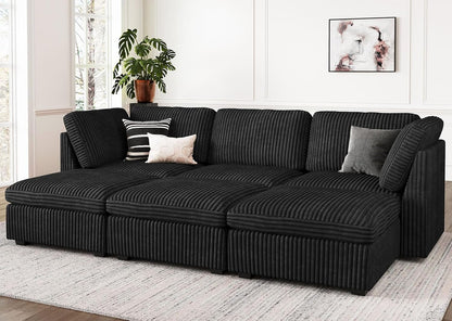 Belffin Modular Sectional Sofa with Sleeper Sofa, Oversized Cloud Couch with Extra Deep Seat