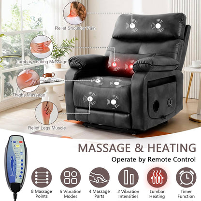 Dual Motor Power Lift Recliner Chair for Adult & Elderly, Infinite Position Lay Flat Lift Chair