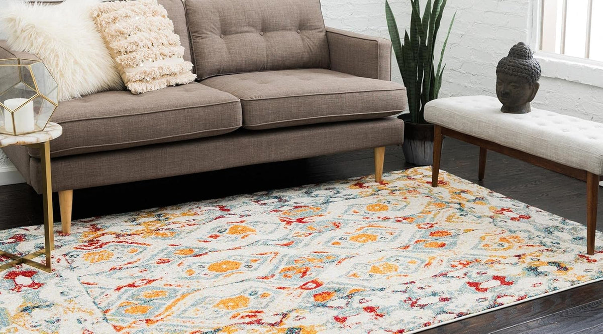 Unique Loom Rosso Collection Vintage, Geometric, Bohemian, Traditional, Distressed, Southwestern