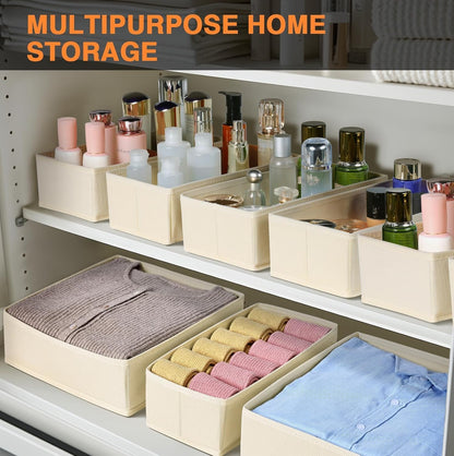 DIMJ Drawer Organizer Clothes 18 Pack - Foldable Baby Organizers and Storage & Dresser Organizer
