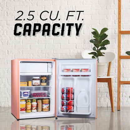 IBCR25BLS Compact, Energy Star Certified Small, Single Door Mini Fridge with Freezer Refrigerator