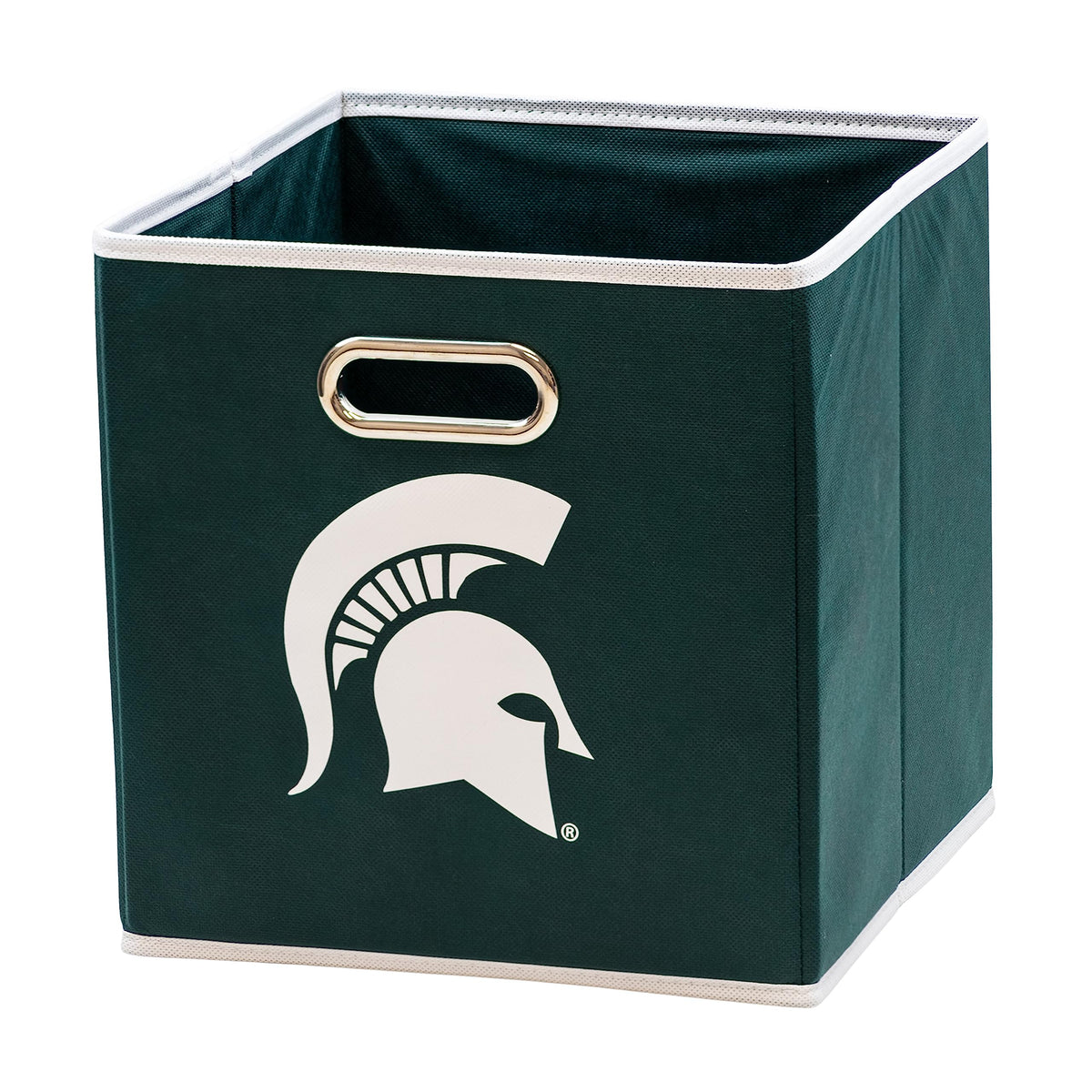 Franklin Sports NCAA Storage Bin - Cube Organizer - Michigan State