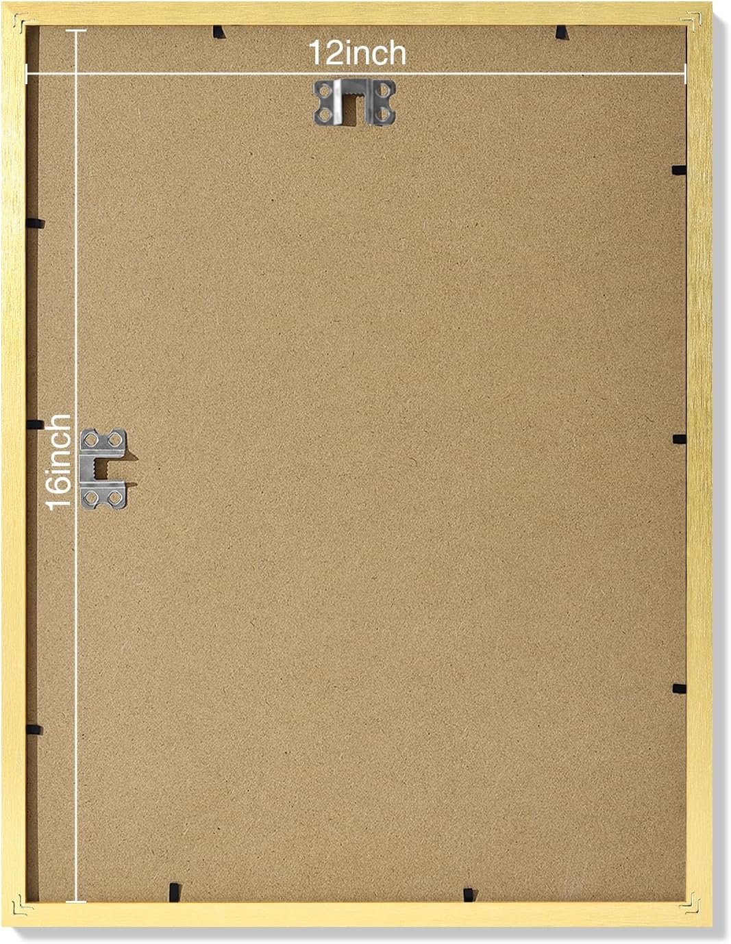 Vittanly 12x16 Picture Frames Set of 9, Shatter Resistant Plexiglass, Display 11x14 Pictures with