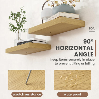 40 Inch Floating Shelves, 8 Inch Deep Floating Shelves for Wall, Hanging Shelf with Invisible