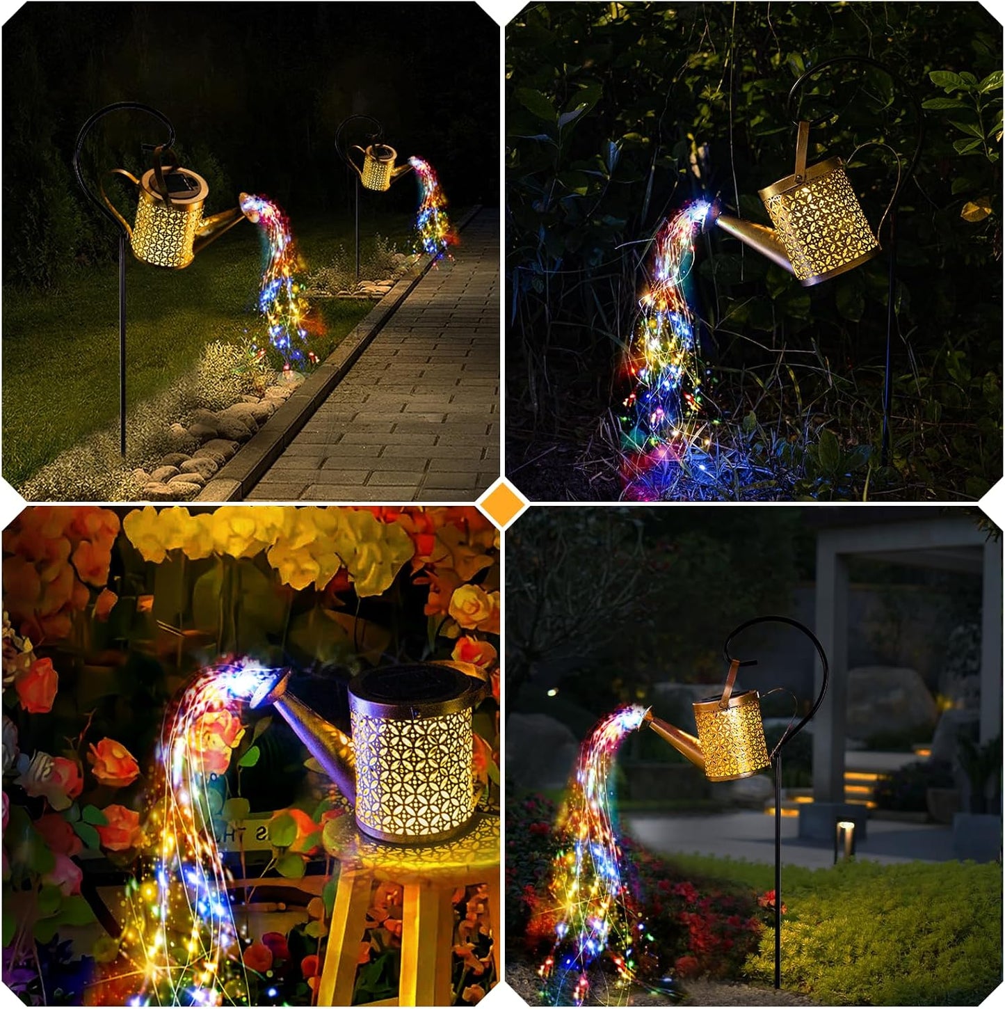 Solar Watering Can Light, Solar Yard Decorations Outdoor, Garden Decor Lights, IP65 Waterproof