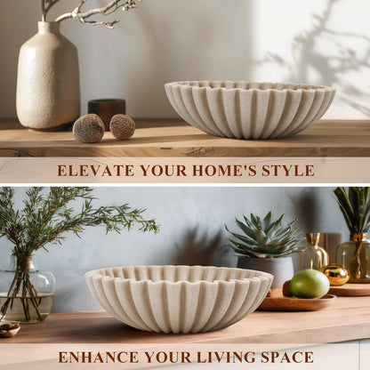 Large Decorative Bowl, Modern Handicraft Bowls for Home Decor, Decorative Fruit Bowl for Kitchen