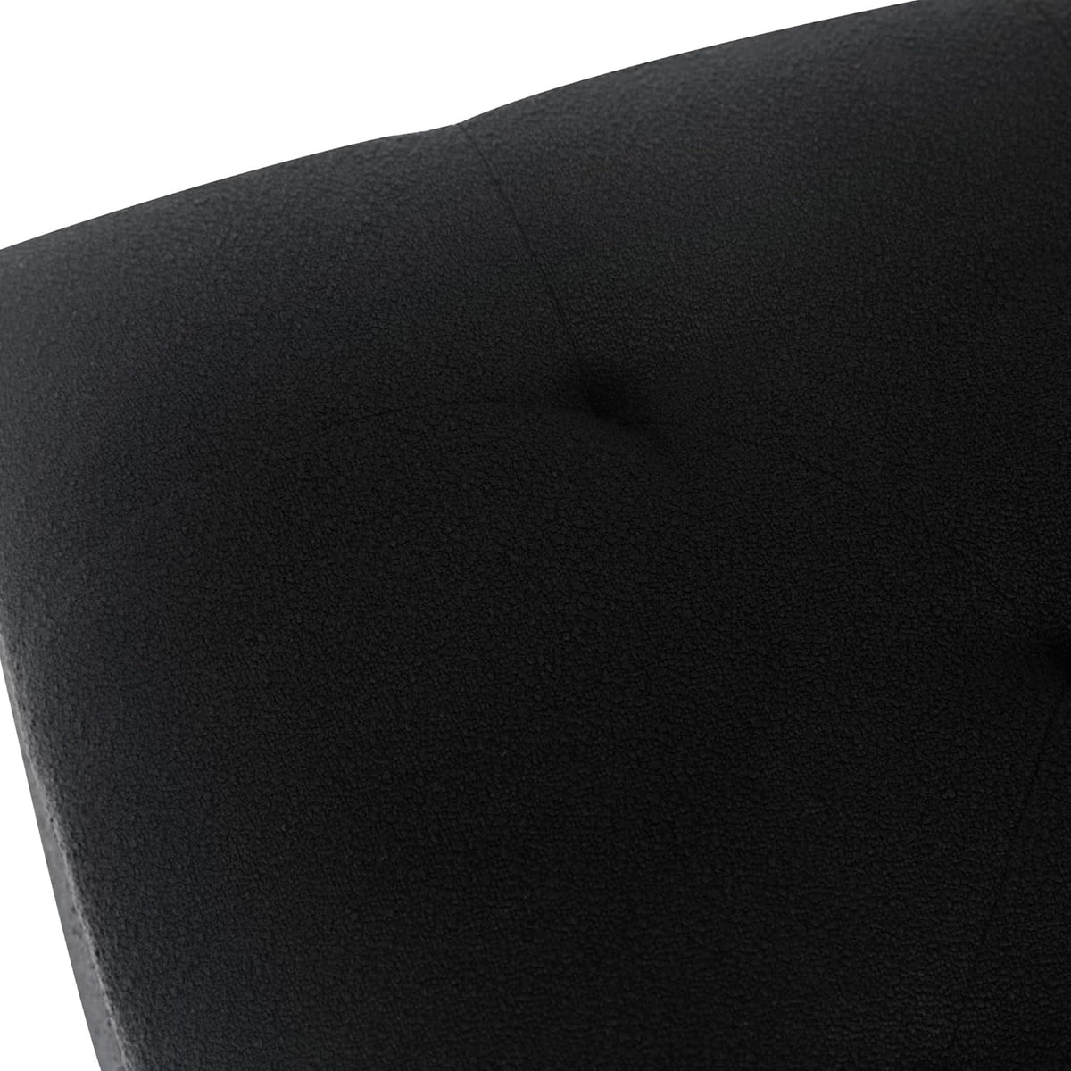 Joveco Storage Ottoman Bench, Rectangle 24″ Linen Foot Rest Stool Square Footstool for Living Room