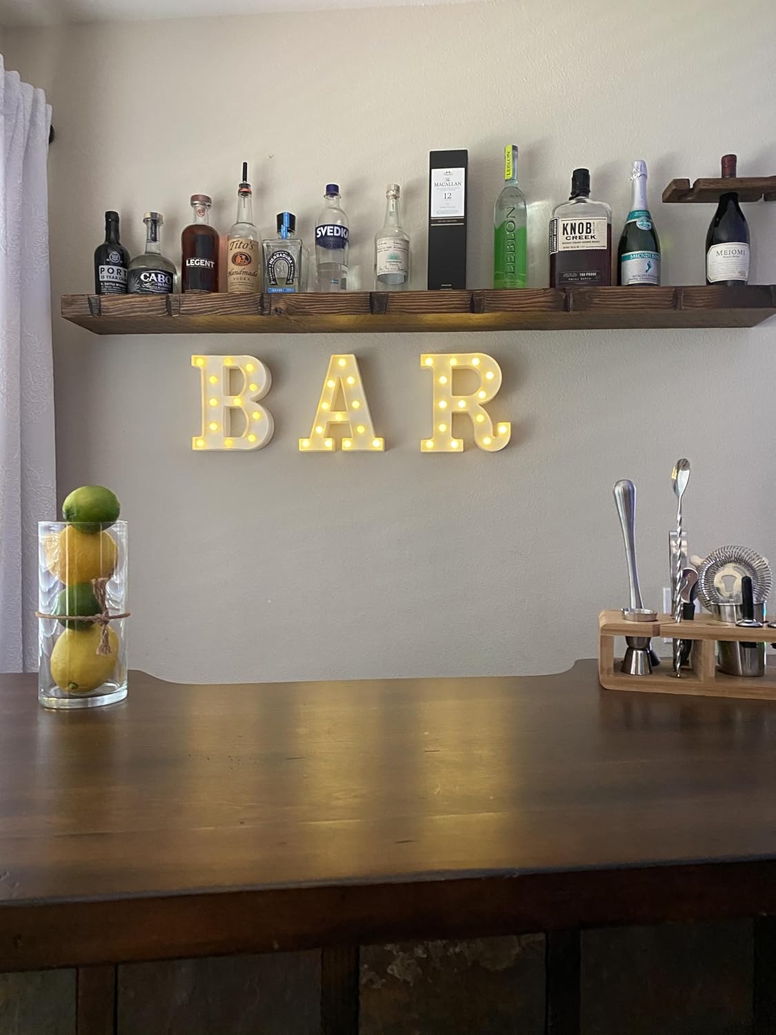 joelsantiques Floating Shelf, Wood Wall Shelf, Natural Wooden Home Decor for Bathroom Kitchen