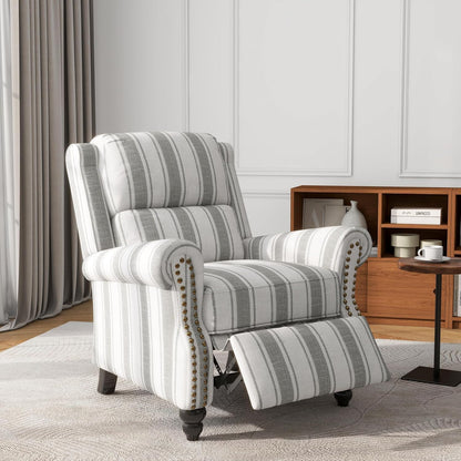 UIXE Pushback Recliner Chairs Set of 2, Fabric Armchair Push Back Accent Chair for Living Room