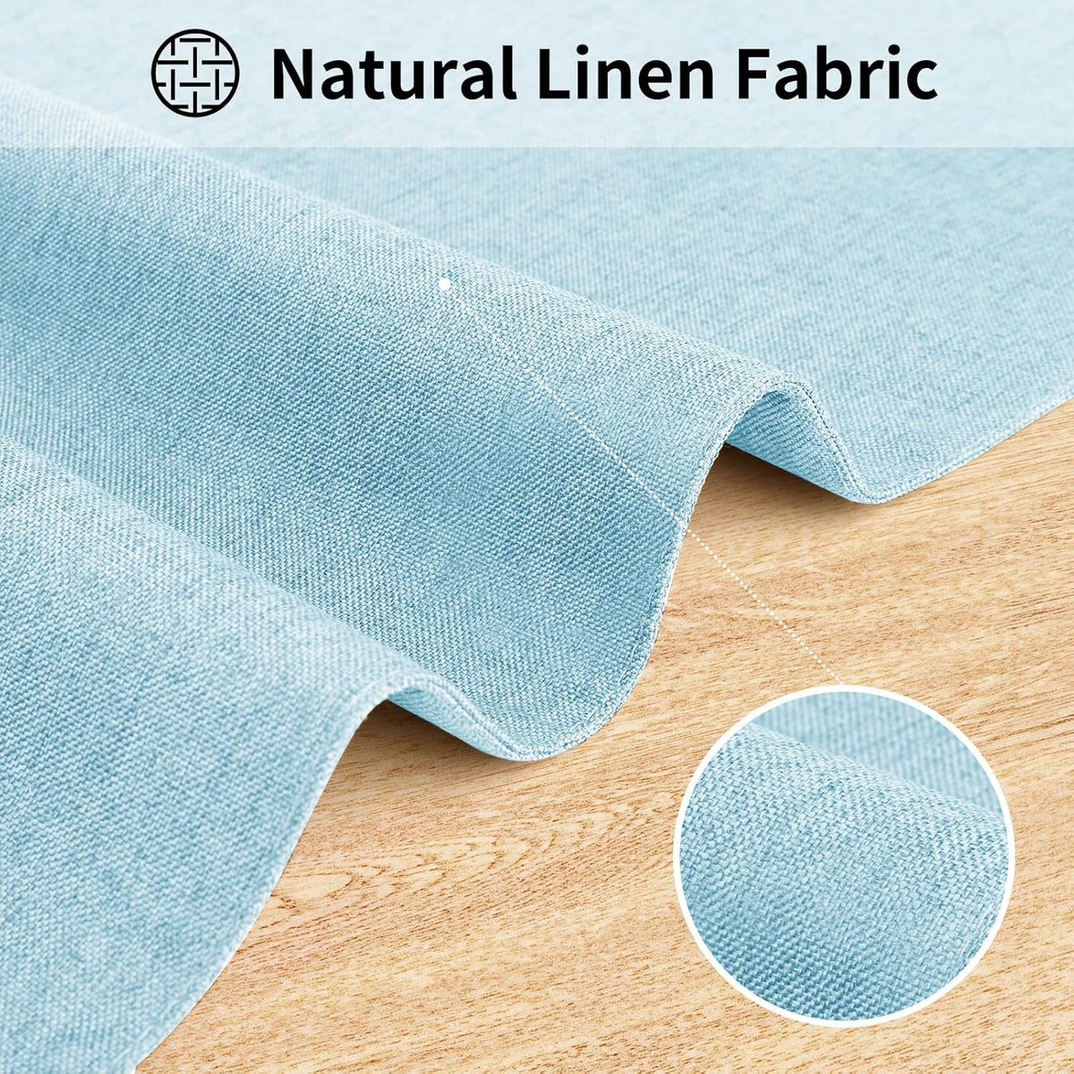 Cloth Placemats, Set of 4 Heat-Resistant Cotton Linen Blend Double Layered Machine Washable Place