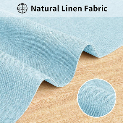 Cloth Placemats, Set of 4 Heat-Resistant Cotton Linen Blend Double Layered Machine Washable Place