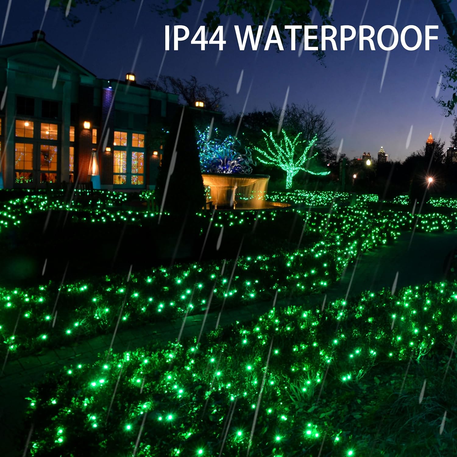 Dazzle Bright Fairy Lights Battery Operated, 20 FT 60 LED Silver Wire St. Patrick's Day Waterproof