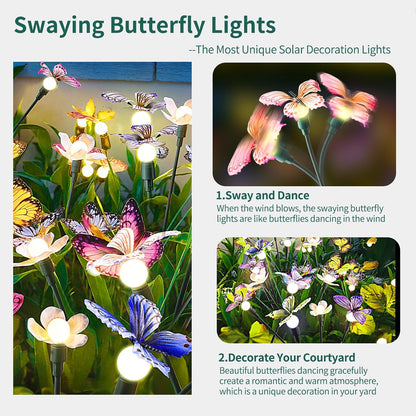 Solar Garden Lights,2packs-16LED,Outdoor Solar Powered Decor for Yard, Patio, Pathway, IP65