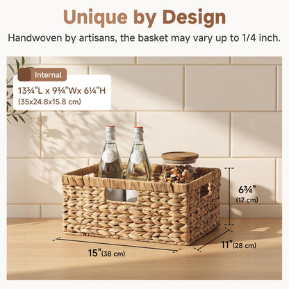 StorageWorks Large Wicker Baskets for Storage,Woven Basket for Gifts,1-Pack