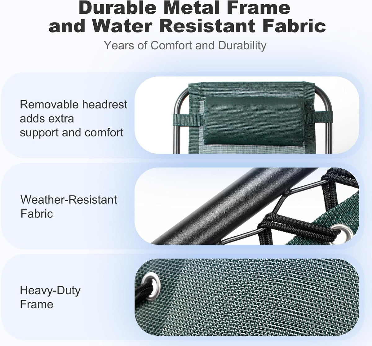Nazhura Set of 2 Relaxing Recliners Patio Chairs Adjustable Steel Mesh Zero Gravity Lounge Chair