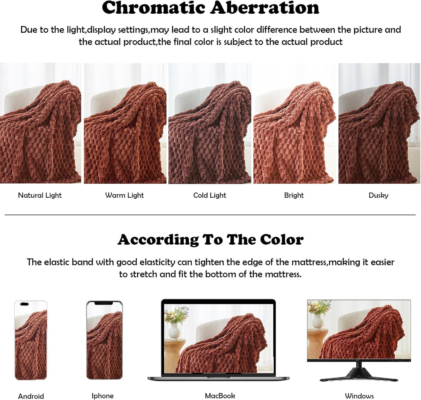 NEWCOSPLAY Super Soft Throw Blanket Coffee Premium Silky Flannel Fleece 3D Clouds Stylish Jacquard