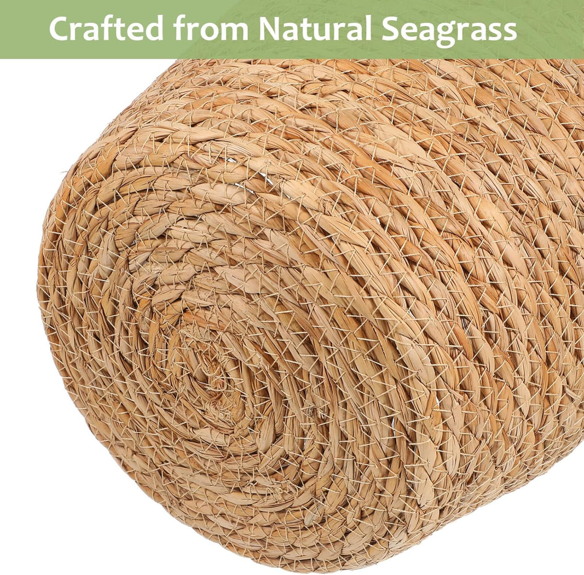 Woven Straw Flower Pot Seagrass Planters Basket Garden Plant Pot Containers Wicker Rattan Vase