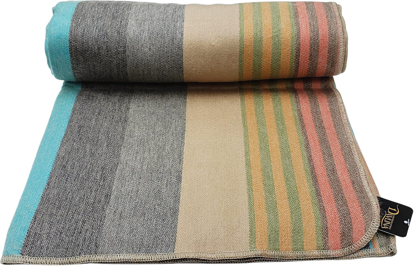 Alpaca Wool Throw Blanket | Super Soft, Lightweight, Breathable and Hypoallergenic | Non-Itchy or