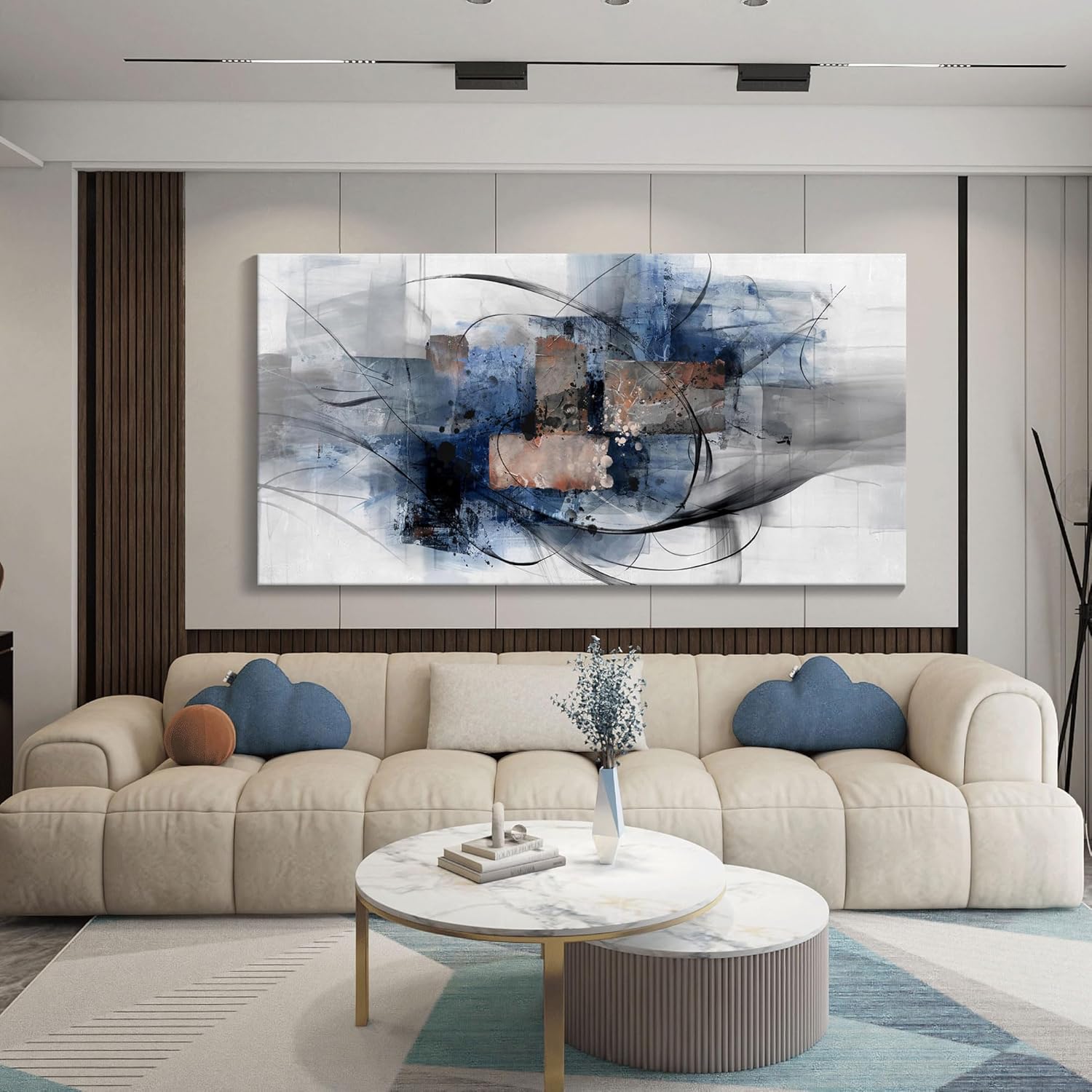 Mofutinpo Canvas Wall Art for Living Room, Bedroom, Office - Large Wall Art Decor - Abstract Wall