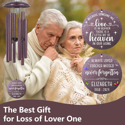 ASTARIN 36" Large Deep Tone Personalized Sympathy Wind Chimes, Memorial Wind Chime for Loss of