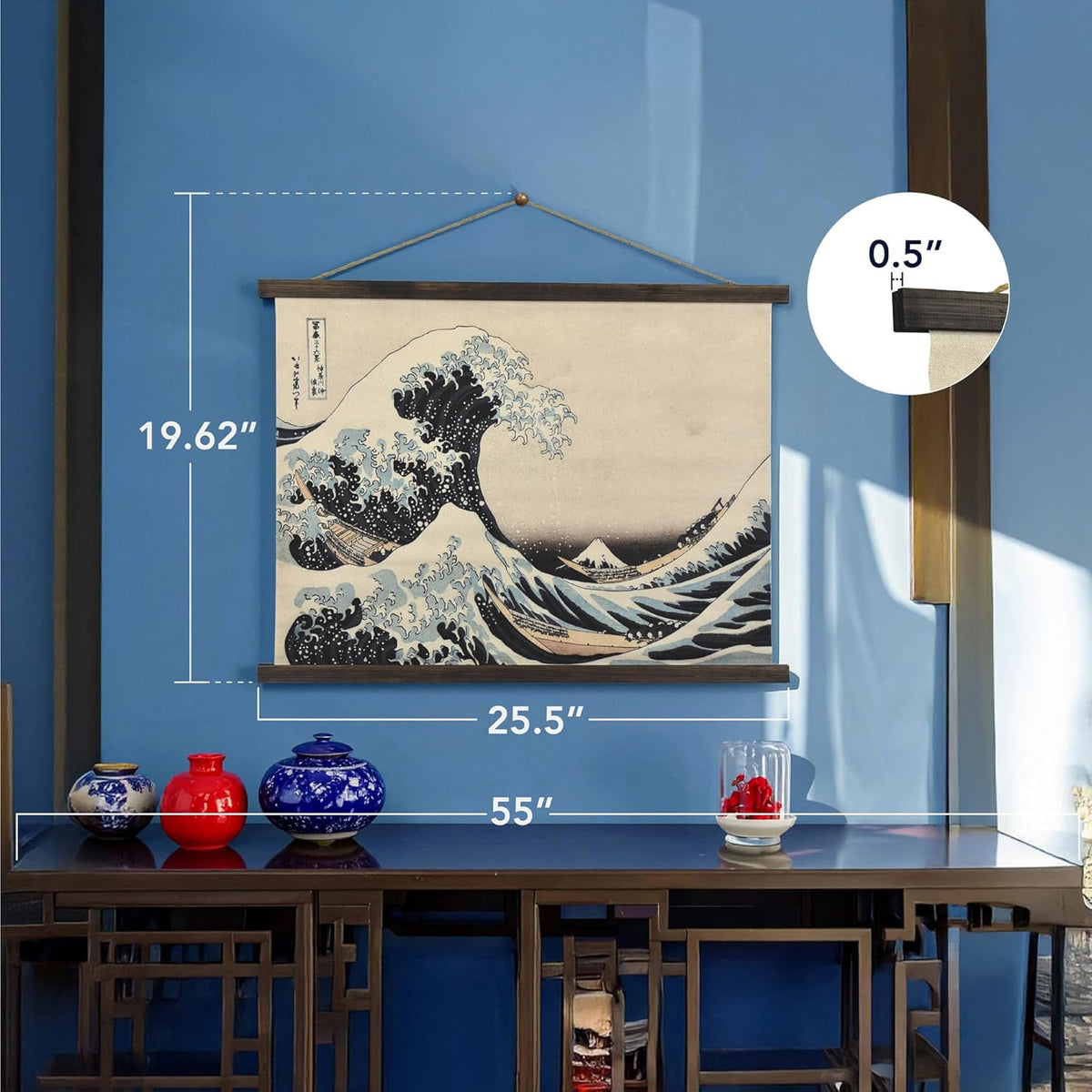 American Art Decor The Great Wave off Kanagawa Tapestry Beach House Wall Art