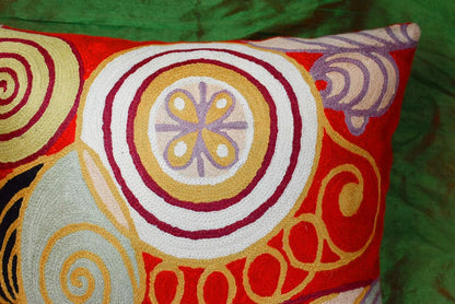 Hilma Al Klint Red Pillow Cover Modern Red Pillowcase Abstract Chair Cushion Accent Throw