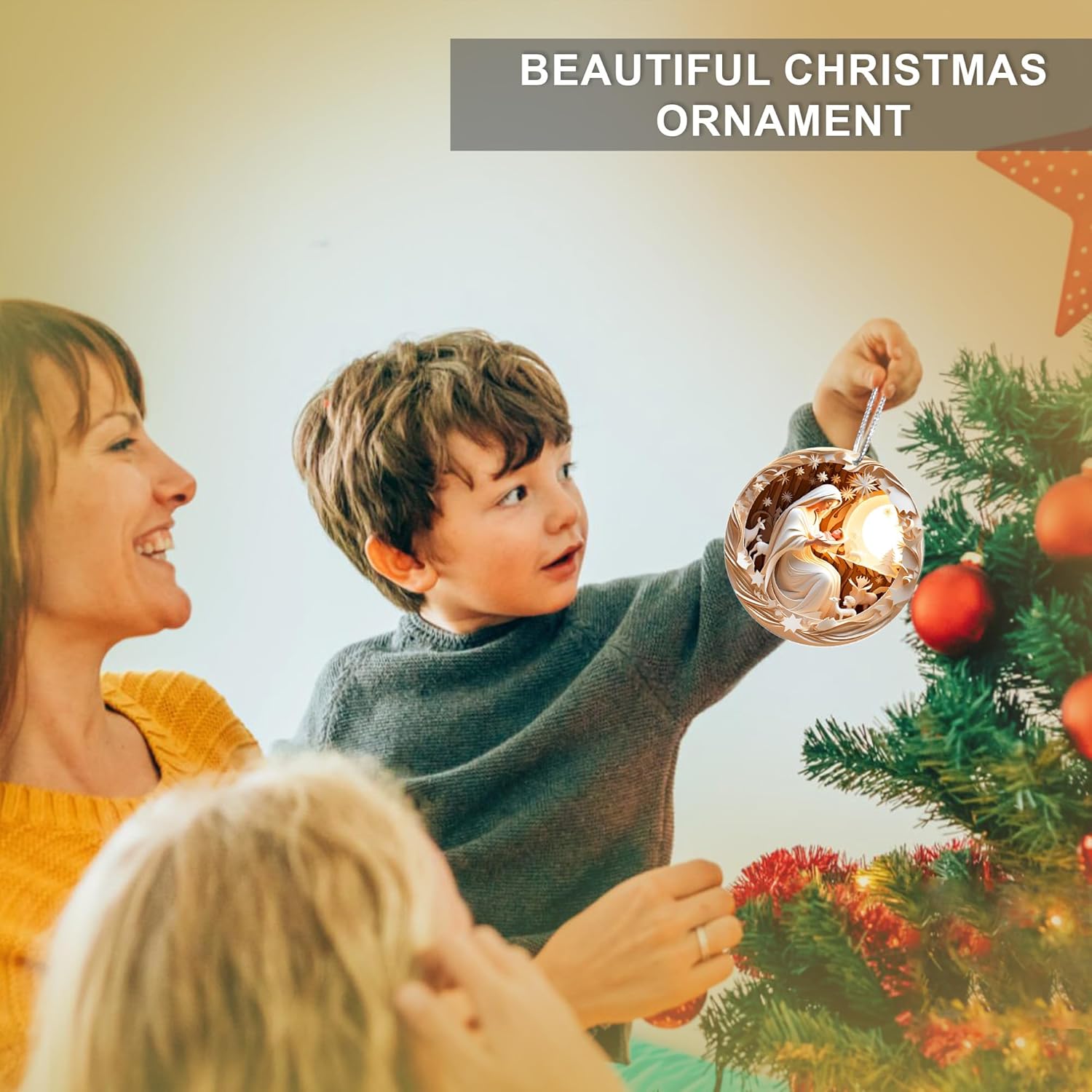 Jabihome Christmas Ornaments 2025, Exchange for Women, Men, Collectible Dated Year Ornaments for