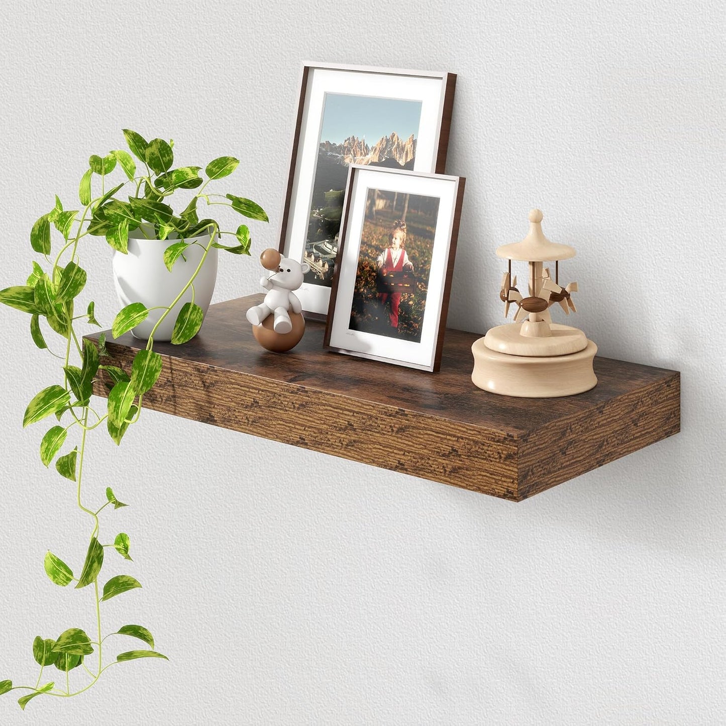 Deep Floating Shelves for Wall | 24 Inch Wide x 12 Inch Deep Floating Shelves | 24W x 12D Rustic