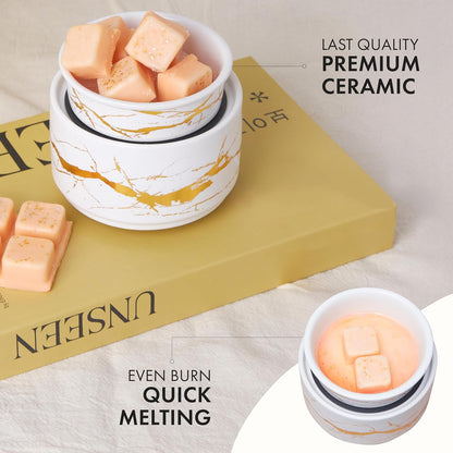PALANCHY Wax Melt Warmer Ceramic 3-in-1 Oil Burner Electric Candle Wax Warmer Burner Melter